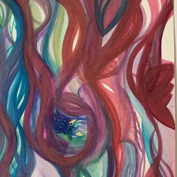 Lovely Star * Watercolor Abstract Painting - Picture 7 of 11